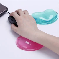quality wavy comfort gel computer mouse hand wrist rests support cushion pad fashion silicone heart shaped wrist pad