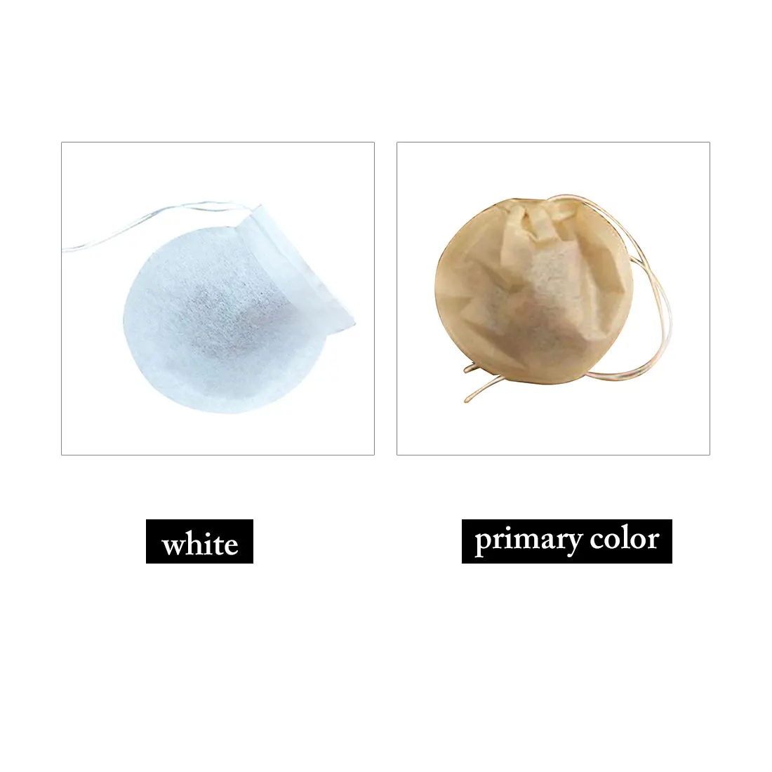 

Round Tea Bags 100 Pcs/Lot Teabags Empty Scented Tea Bags Filter Infuser with String Heal Seal Paper Teabags for Herb Loose Tea