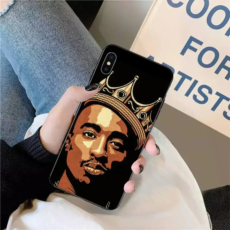 

Rapper 2pac Tupac Phone Case for iPhone 11 12 pro XS MAX 8 7 6 6S Plus X 5S SE 2020 XR mini