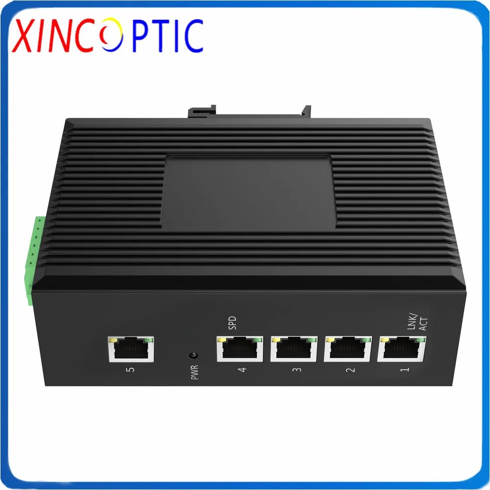 5POE 10/100/Base-T 5PoE IEEE802.3af/at 10/100M крепление на Din-рейку 8 портов гигабитный промышленный