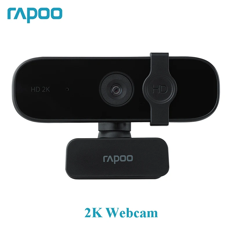 Оригинальная веб камера Rapoo C280 2K HD с USB 2 0 и микрофоном вращающиеся камеры для