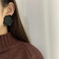 european and american new style flower letter 6 seal earrings catwalk style exaggerated women earring