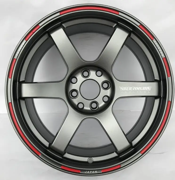 New Red Line TE37 15 дюймов 15x7 0 4x100 4x114 3 автомобильные диски из сплава для Honda city |