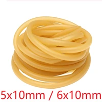 id 5mm 6mm x 10mm od nature latex rubber hose flexible pipe high resilient elastic surgical medical tube soft slingshot catapult