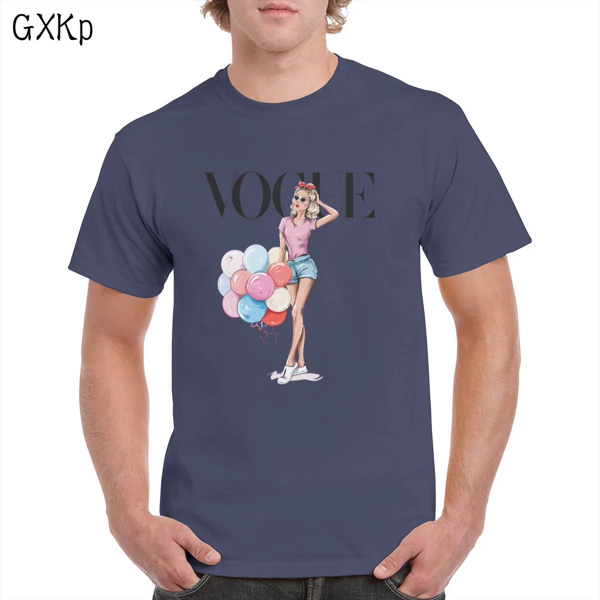 

Vogue Girl Ballon T-shi Uni 100% Cats T-shi y Lady ic Tops Ts Casl Clothing Fem/Man Pluse size