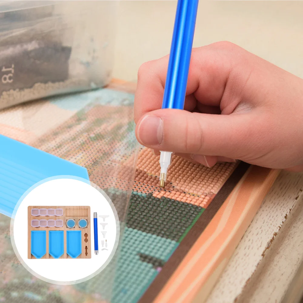 

1 Set Diamond Painting Tray Organizer Holder DIY Diamond Painting Kit Tool Plate