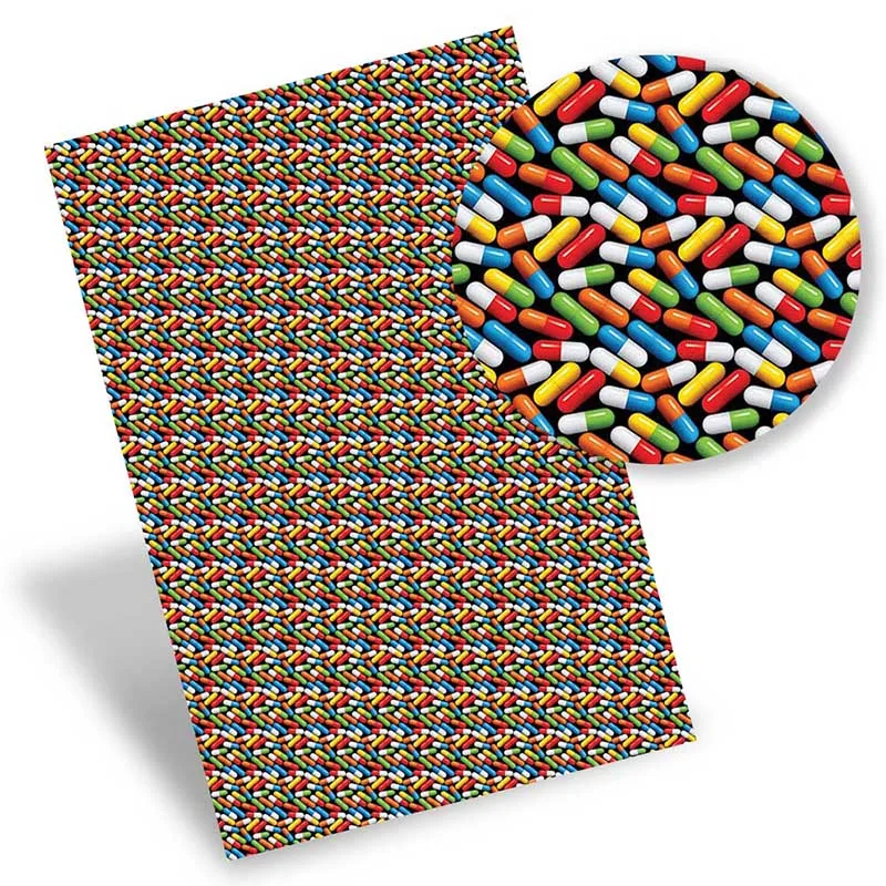 1 шт. искусственная кожа виниловая ткань с принтом 22 х30 см/А4 0 8 мм | Дом и сад