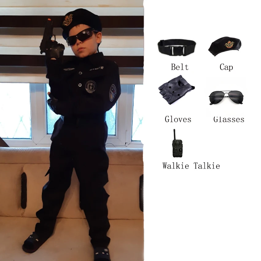 Новинка 2021 Полицейская детская Рабочая форма Наборы игрушек для косплея
