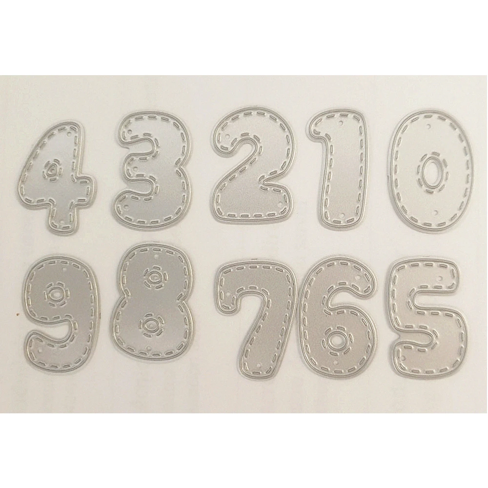 97x57 мм мультфильм 0-9 чисел 2020 металла резки матрицы 3D DIY Скрапбукинг карбоновое