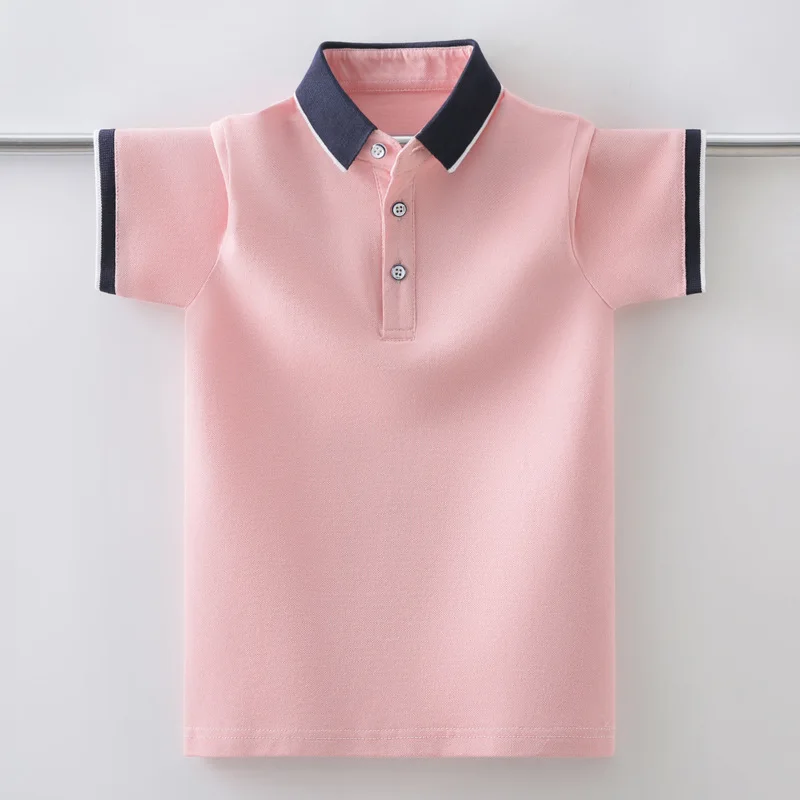 Рубашка-поло детская с коротким рукавом на Возраст 4-14 лет |
