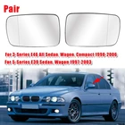 2 боковых зеркала заднего вида с подогревом для-BMW E39 E46 320I 330I 325I 525I 1998-2006 LHRH 51168250436