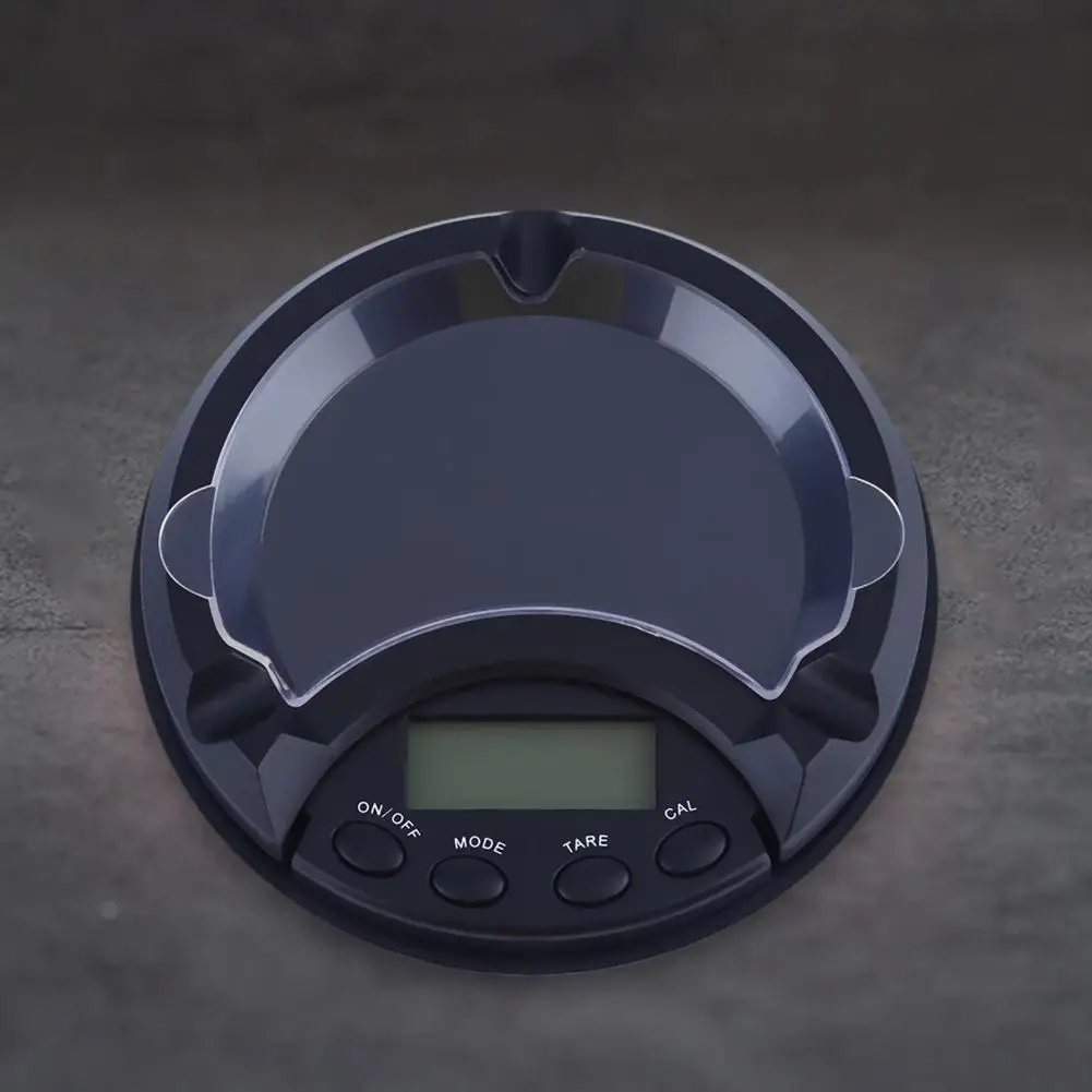 

Digital Scale Portable Ashtray Shape Black High Accuracy for Jewelry