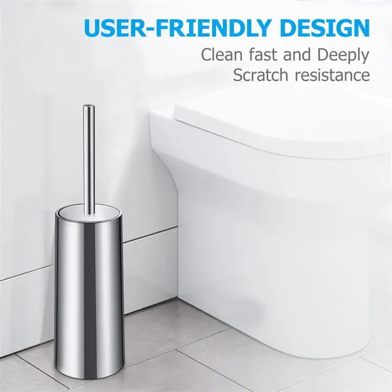 Набор кистей и держателей для унитаза HOMEMAXS компактный набор из нержавеющей стали