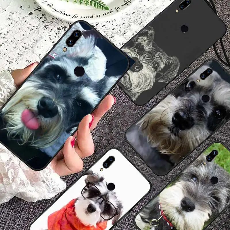 

Schnauzer dog cute animal Phone Case For Xiaomi Redmi note 7 8 9 11 i t s 10 A poco f3 x3 pro lite funda shell coque cover