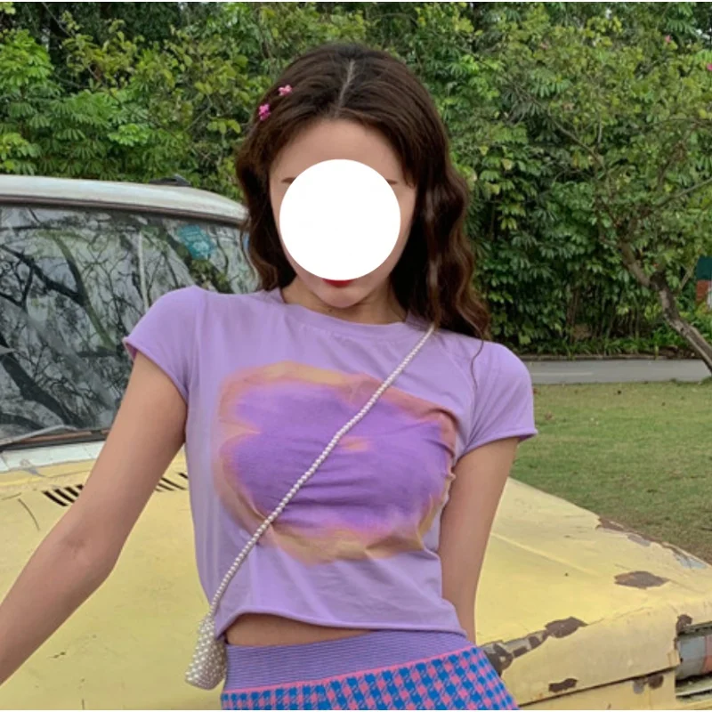 only crop top Женские повседневные комплекты Лето укороченный топ+ модный Свободный пиджак на одной пуговице Feminino+ клетчатая мини-юбка комплект из 3 предметов - Цвет: only crop top
