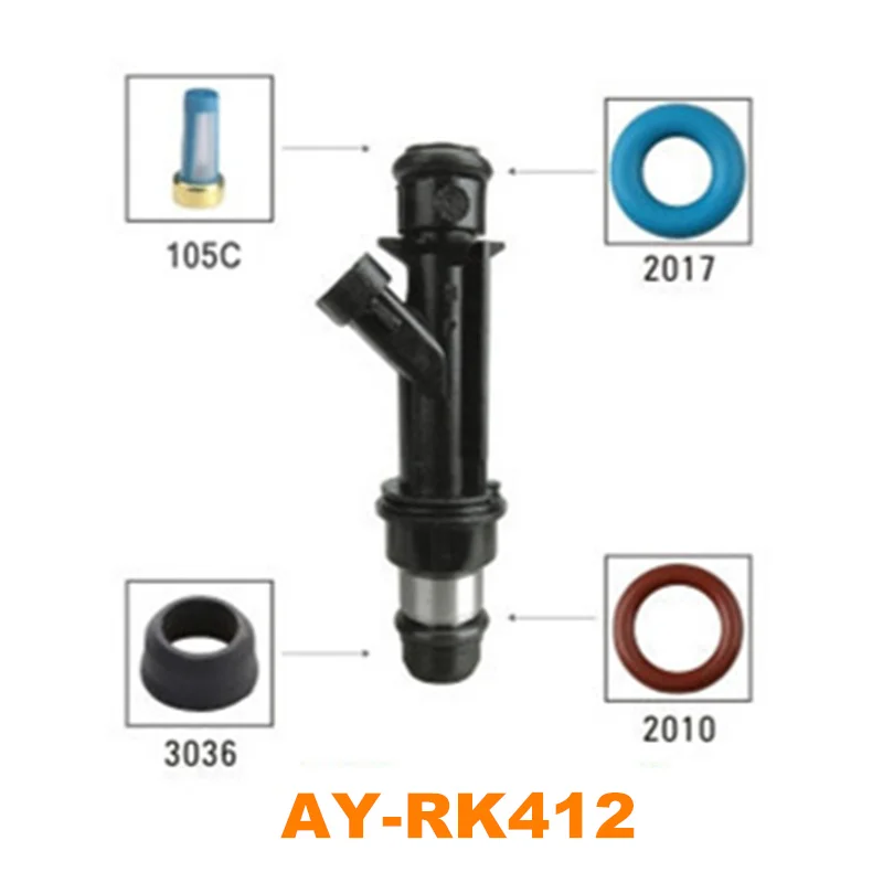 

Wholesale 40sets fuel injector repair kit for 40pcs injector nozzles for Chevrolet Aveo 1.6L 2004-2008 (AY-RK412)