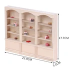 Миниатюрный Кукольный домик 112 года, книжный шкаф, витрина, полка, мебель для кукольного домика в современном стиле, игрушки