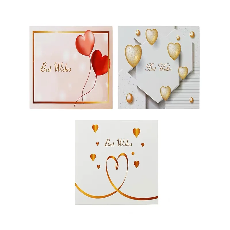 

50pcs Best Wish Thank You Card Decoration Greeting Card Message Blessing Card For Graduation Mother Father Day Valentine's