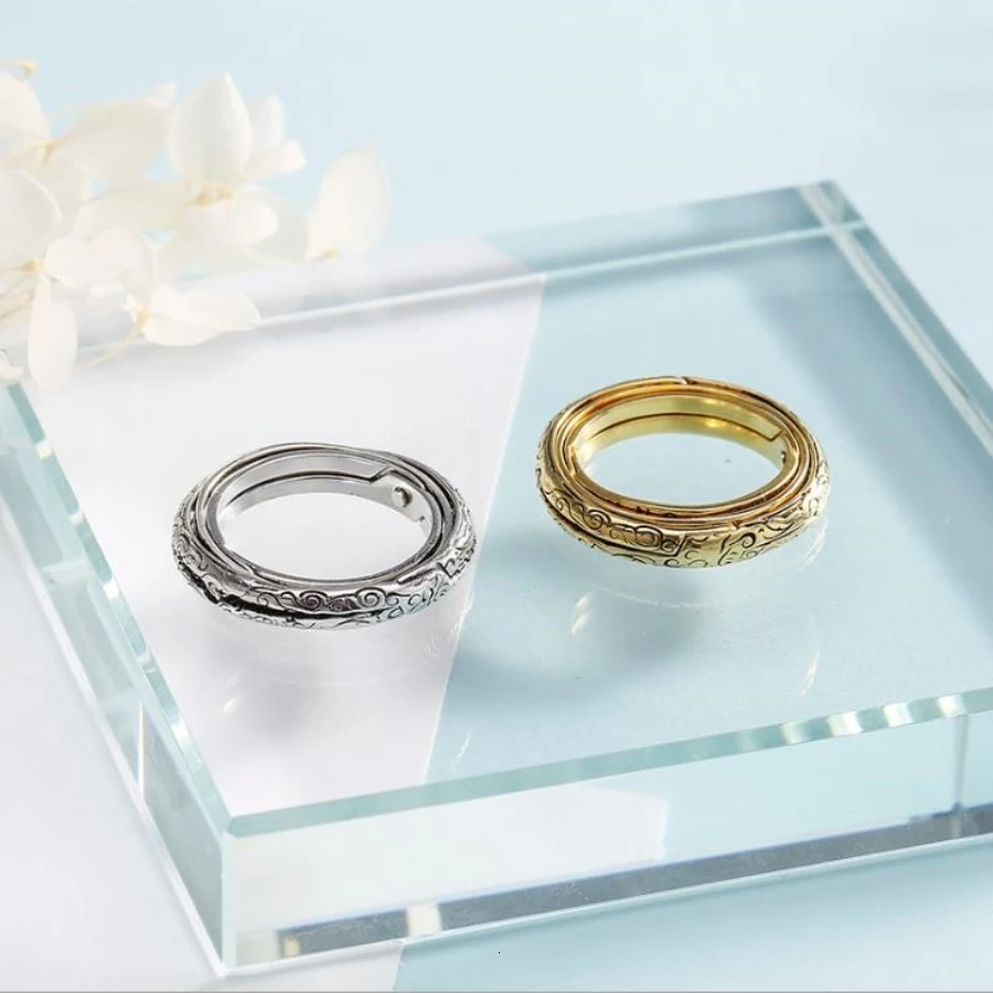 16th Century Astronomical Ring Ball Cosmic Engagement Rings Couple Lover Open And Merge Ring Unfolds Into Astronomical Sphere