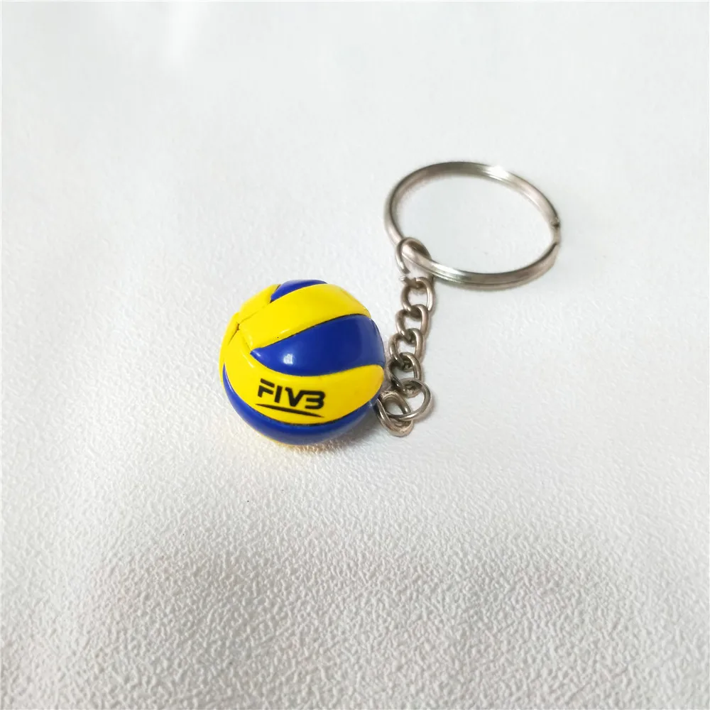 V200w Volleyball Keychain Sport Key Chain Car Bag Ball Volleyball Key Ring Holder Volleyball Gifts For Players Keyring Keychains