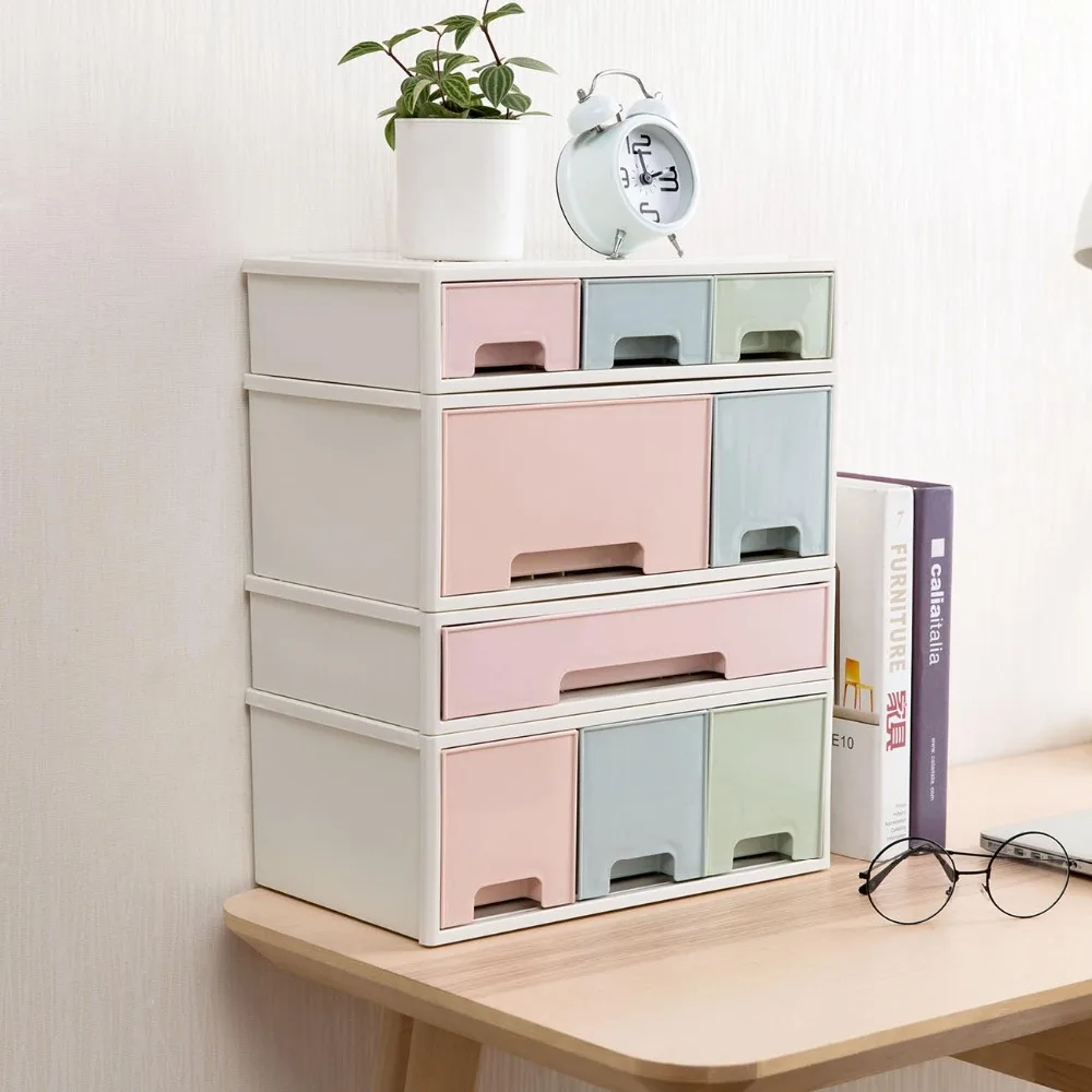 

Desktop Drawer Storage Cabinet Sundries Storage Box Stationery Case Makeup Organizer Jewelry Box Cosmetic Container