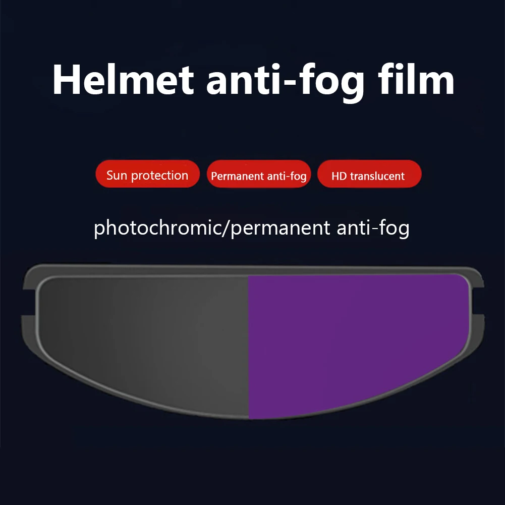 

Universal Color Changing Anti Fog HD PC Sticker Accessories Increased Visibility Shield Helmet Film Protective For Motorcycle