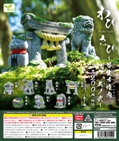 japanese shrine capsule toys lantern rabbit cat fox shiba inu torii gate mini action figure model ornament toys