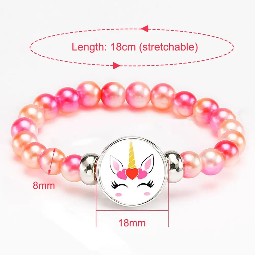 

Huiran Unicorn Bracelet For Children Unicorn Birthday Decorations Rainbow Party Decor Baby Shower Girl 1st First Birthday Party