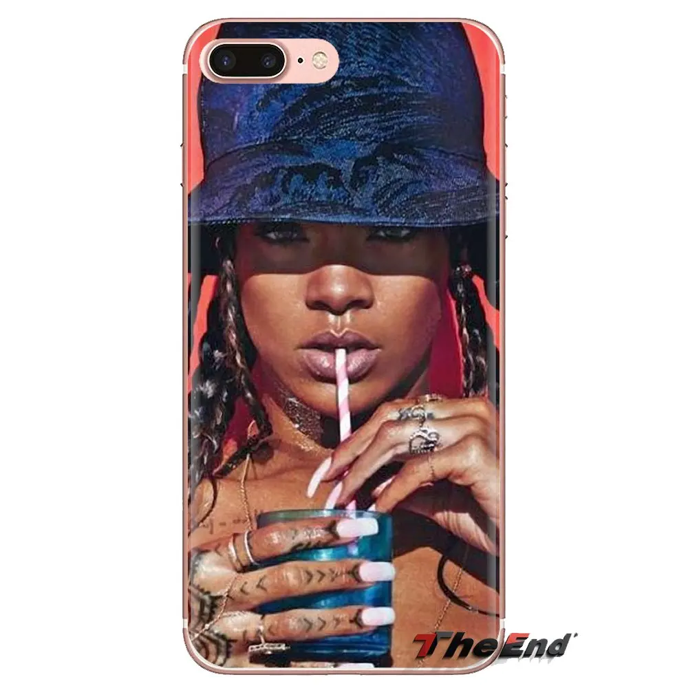 Awesome Robyn Rihanna Soft TPU Phone Cover For Samsung Galaxy S2 S3 S4 S5 MINI S6 S7 edge S8 S9 Plus Note 2 3 4 5 8 Coque Fundas |