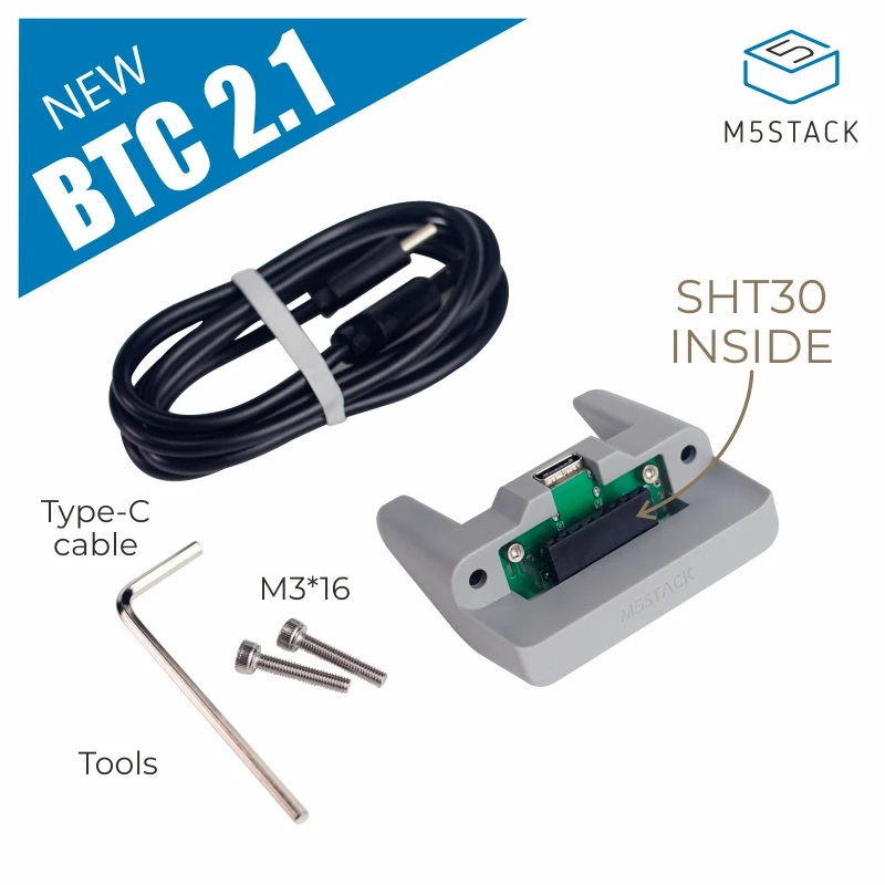 Цифровой датчик температуры и влажности M5Stack New SHT30 ESP32 для микропитона со стойкой