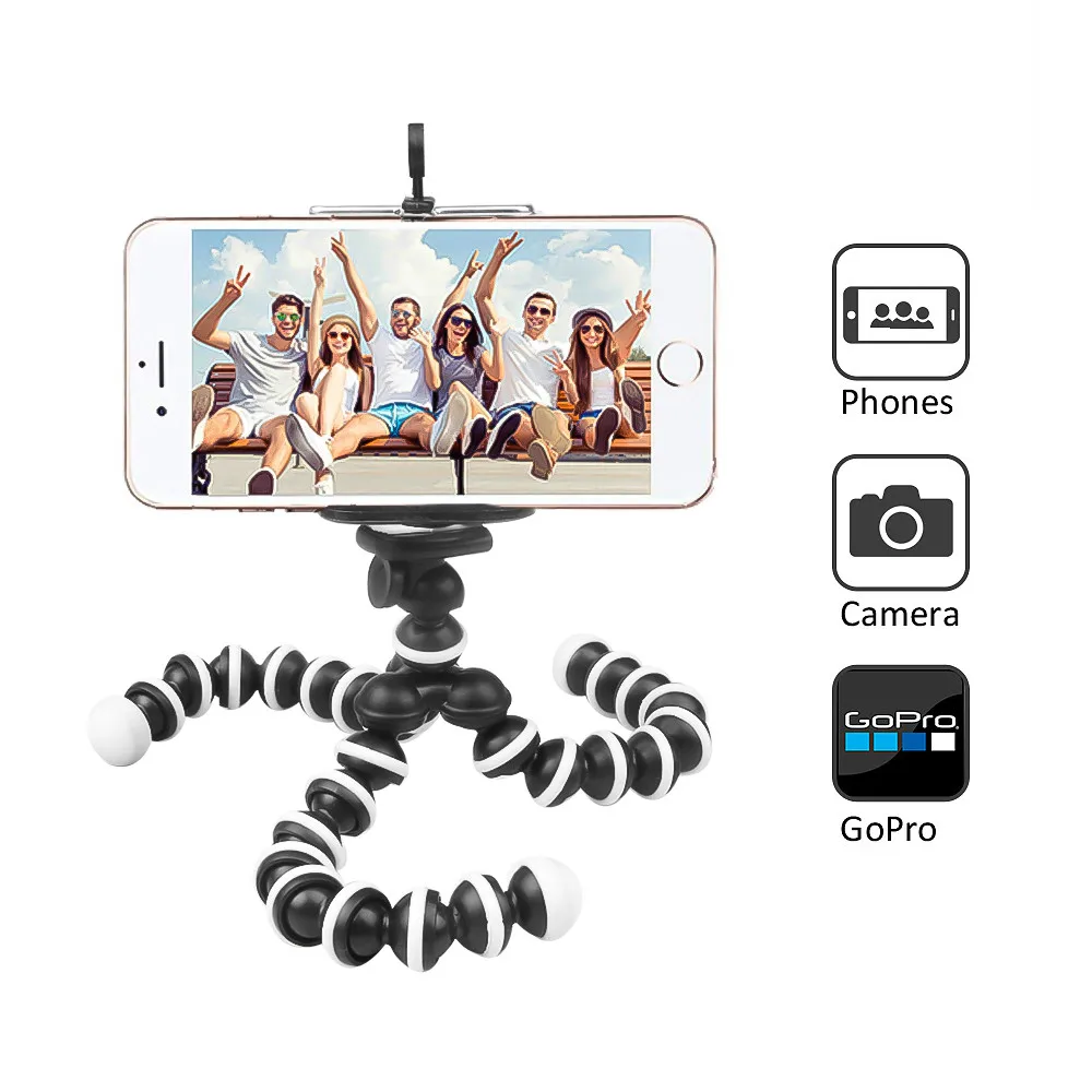 Регулируемый Гибкий штатив осьминог Gorillapod мобильный телефон смартфон Dslr
