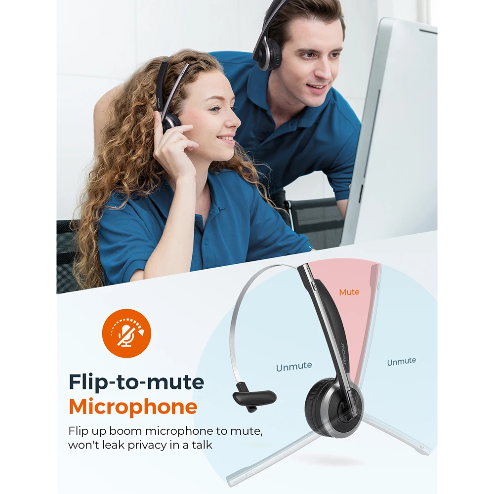 Наушники Mpow M5 Pro Bluetooth 5 0 с микрофоном и зарядным устройством беспроводная