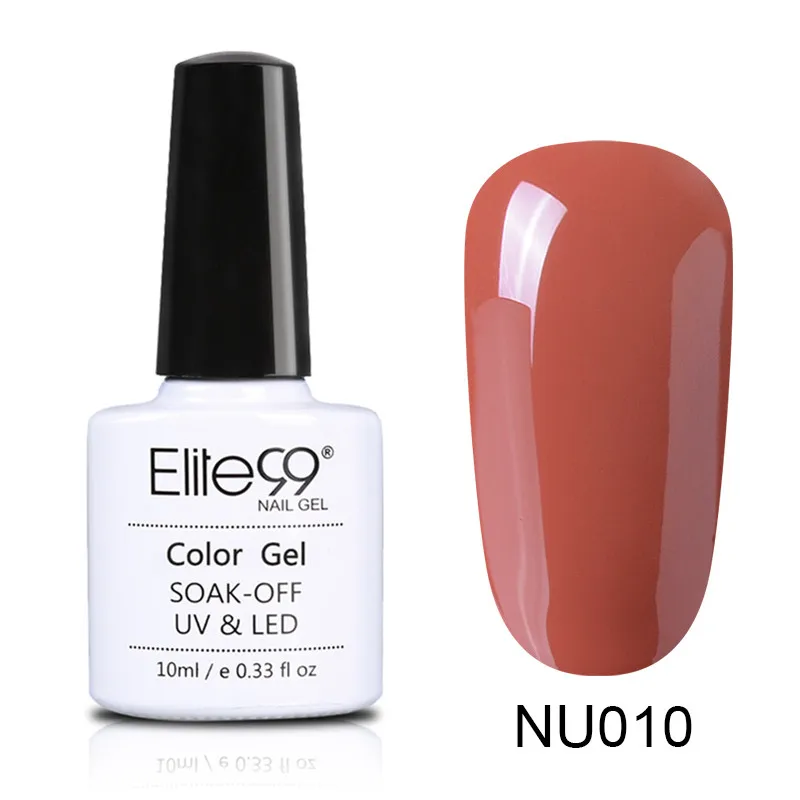010 Elite99 10 мл Гель-лак телесного цвета Vernis Полупостоянный УФ-гель для ногтей гели для дизайна ногтей Эмаль лак для ногтей гель лак - Цвет: 010