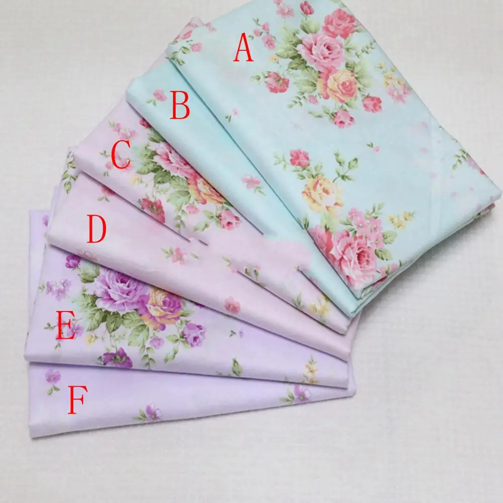 Деликатная модная Цветочная 100% хлопковая стеганая ткань одежда домашний