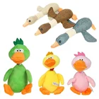 1 шт. флисовые пищащие игрушки для собак, щенков, питомцев, кричащая курица, дикая гусиная игрушка, Жевательная утка, игрушки для больших собак