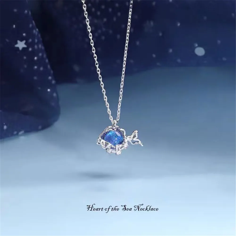 

Blue whale hoker paired necklaces chain Chain necklace copper jewelry chain for women nana Chains Necklace