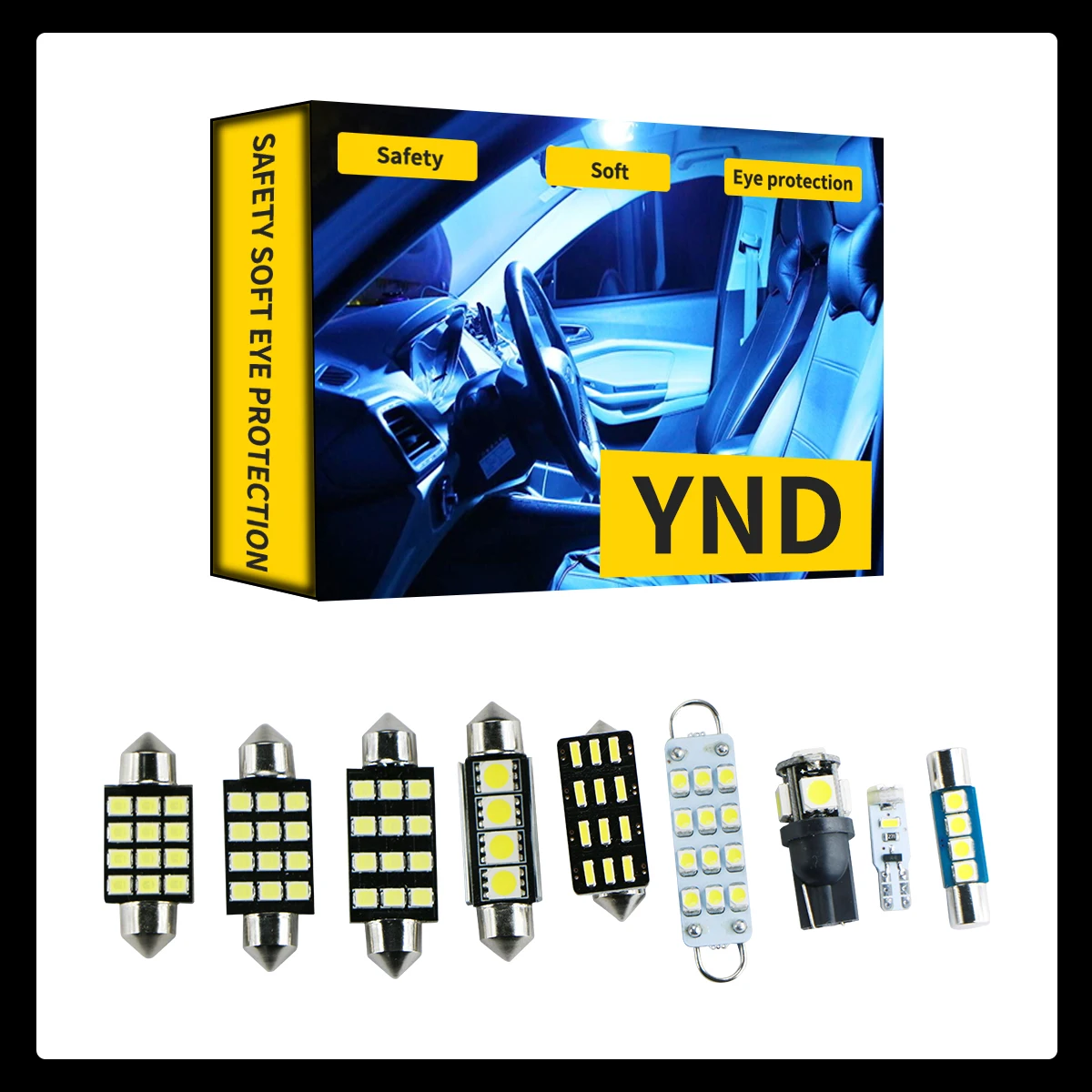 

YND 6x LED Interior Light For Lexus CT200h HS250h GX GX460 GX470 2003-2019 Light SMD Full LED Interior Lights Package Deal