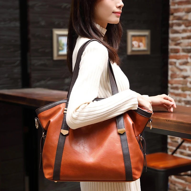 Винтажные роскошные сумки из натуральной кожи с заклепками в стиле Бостона