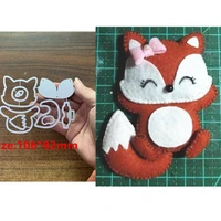 1pc new lovely fox animal metal cutting dies for diy scrapbooking embossing card handmade crafts