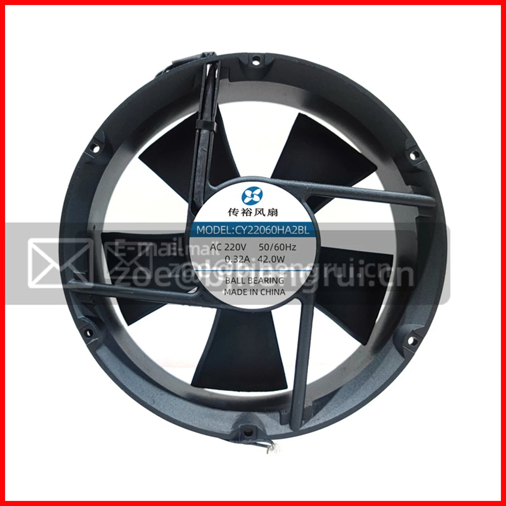 

CY22060HA2BL 220V 0.32A 42W 50/60HZ 22060 220*60mm 2800/3200RPM 420/450CFM инвертор с шарикоподшипником, охлаждающий вентилятор для шкафа