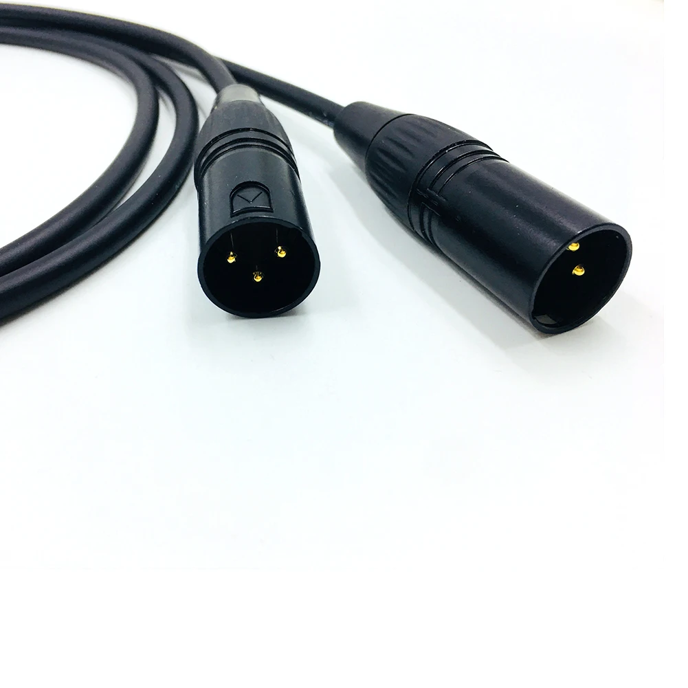 Качественный кабель с двумя штекерами 2RCA и XLR для наушников Hi Fi аудиокабель
