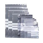 100 шт прозрачные Пластик замка застежка-молнии сумка с перезаписываемый брелок для лазерной линии самообслуживания уплотнения собственной личности Resealable многоразовые Еда конфеты для хранения закуски пакет мешки