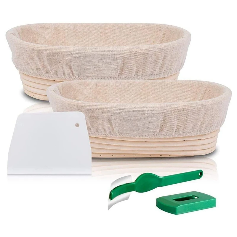 

Овальные корзины для хлеба, корзина для хлеба из натурального ротанга с большим тестом для профессиональных домашних выпечки