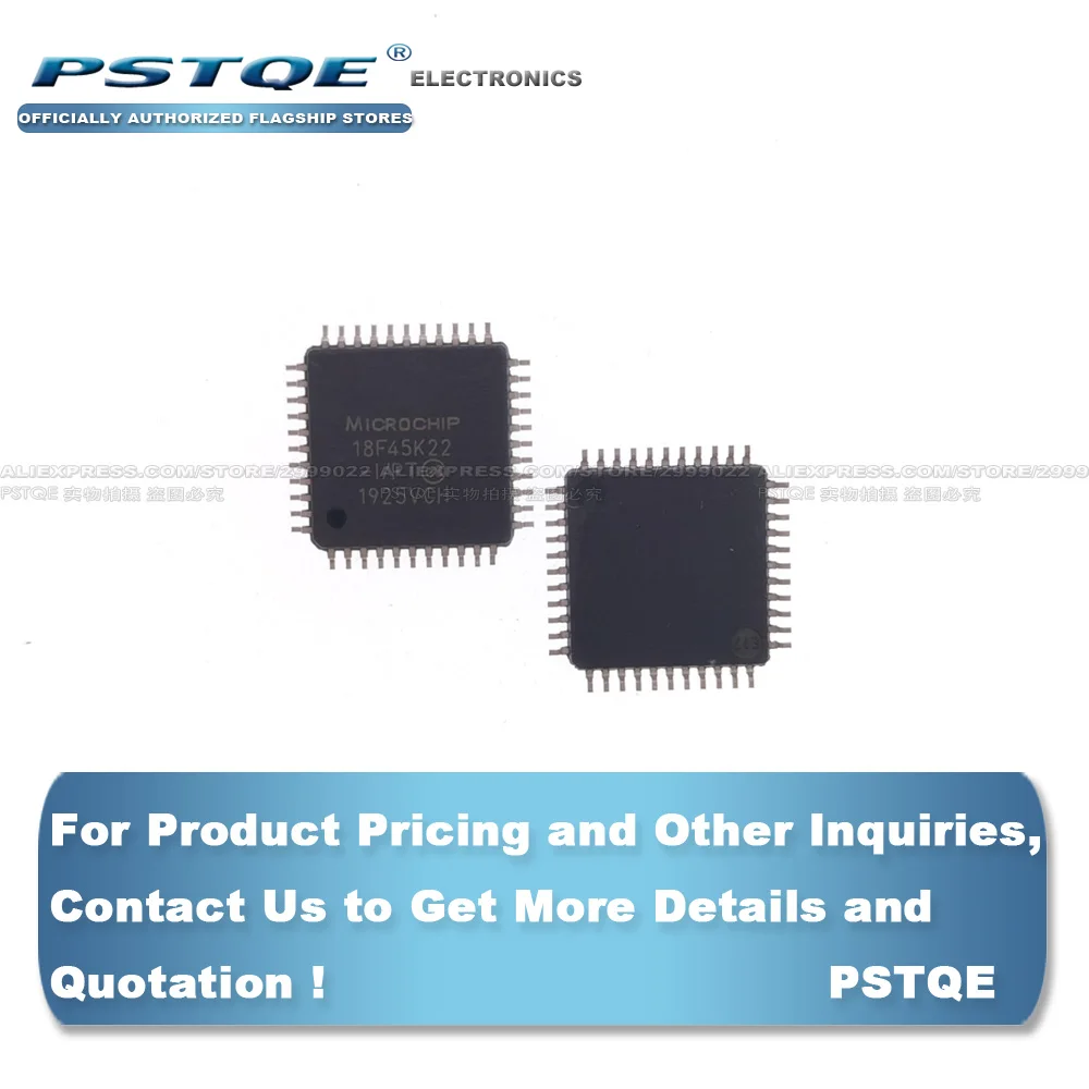 NEW ORIGINAL PIC18F45K22-I/PT PIC18F45K22 18F45K22-I/PT QFP IC Free shipping | Электронные компоненты и