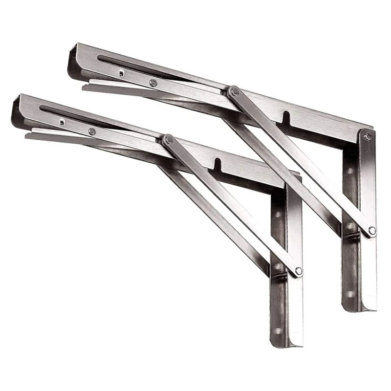 

Folding Shelf Bracket Heavy Stainless Steel Foldable Bracket Wall Shelf Tripod Bracket