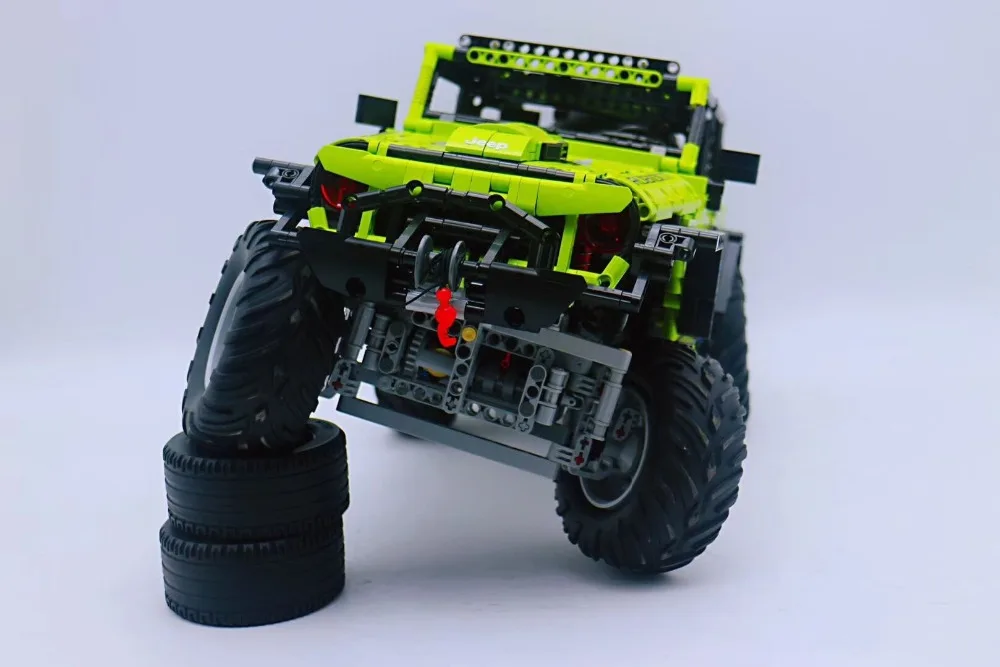 J902 technic серия Зеленый внедорожный Vehile модель строительные блоки Набор Классический MOC автомобиль-Стайлинг игрушки для детей