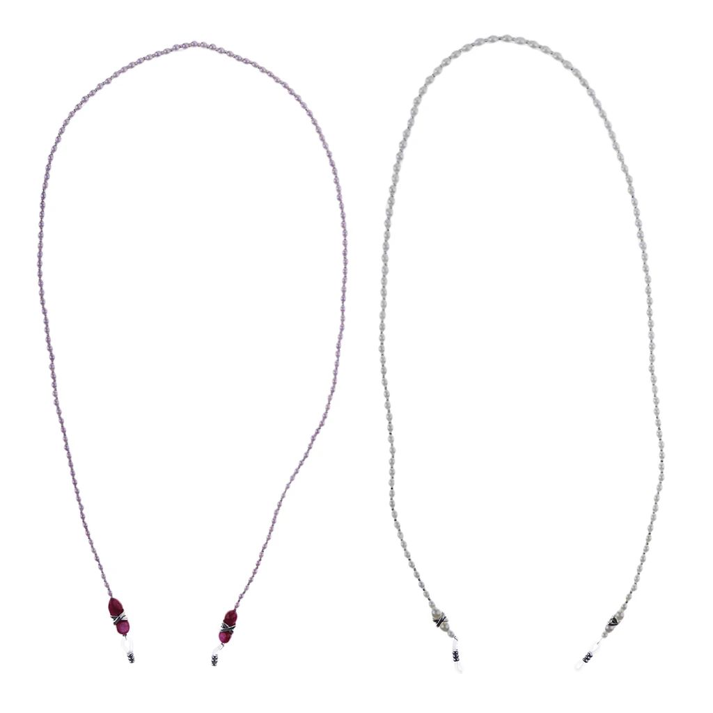 

2pcs Eyeglass Chain Holder Glasses Strap Chains Cords for Women Eyewear