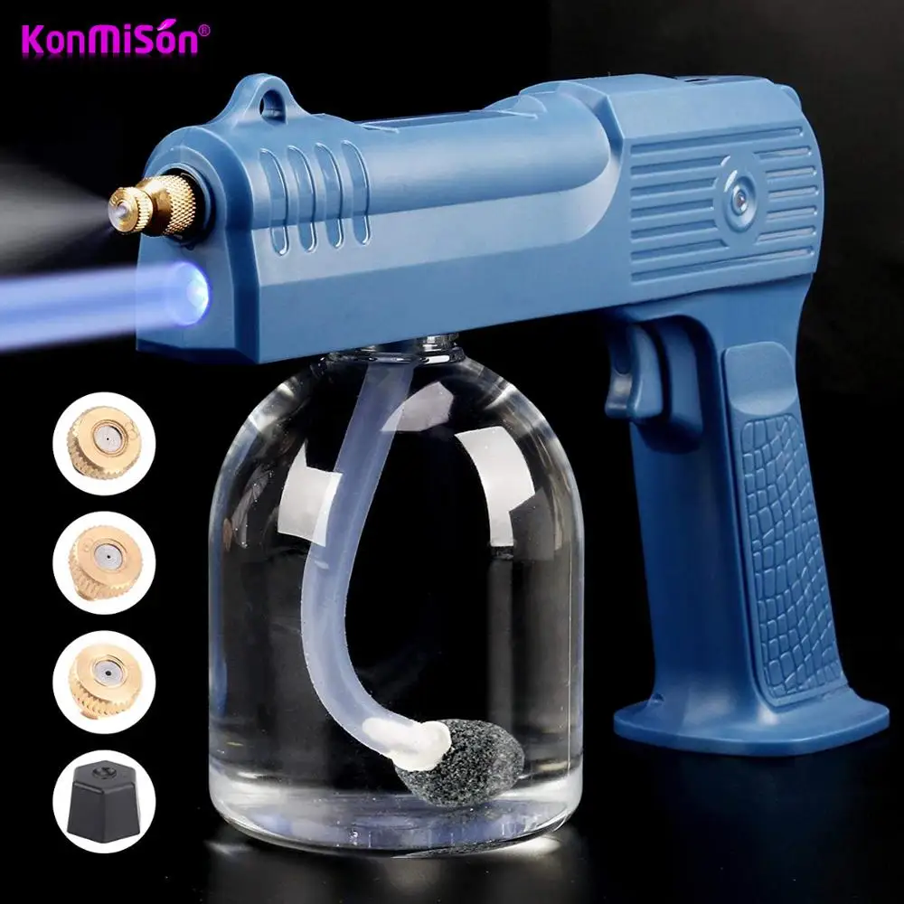 

Portable Cordless Nano Spray Fogger Machine Home Nano Steam Gun for Room Clothing Disinfection Offices Hotel