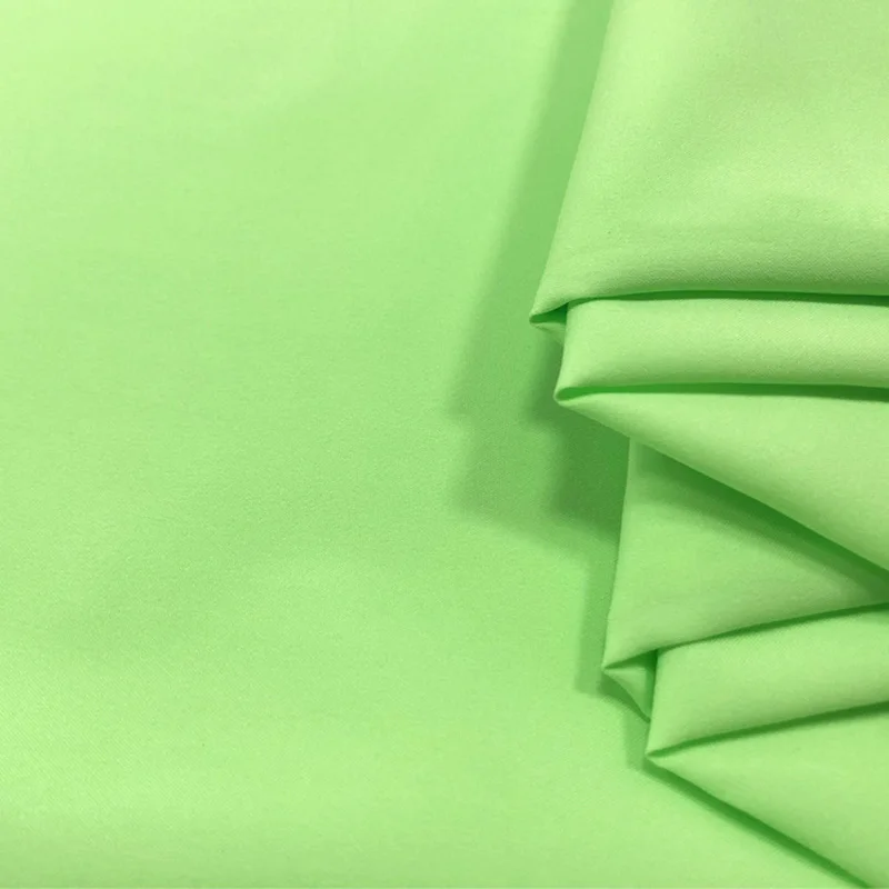 Light green 50*150 см двухсторонняя эластичная мягкая эпонж ткань для одежды ручной работы DIY спортивная одежда - Цвет: Light green