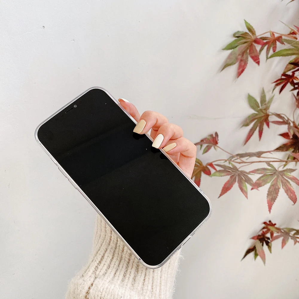 

Cute Pink Love Heart Rabbit Phone Protective Case For iPhone 11 12 Pro Max XR XS X 7 8 Plus Soft TPU Silicone Cover Fundas Shell